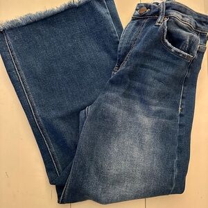 Risen Jeans - wideleg distressed
